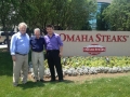 USAsialinks George Dang and Vice-President Renlin Li visits Omaha Steaks Headquarters with Bill Horner