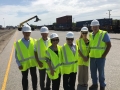 USAsialinks Team, Alan Walker, and Veteran Affairs' Ms. Jackie Touring the CSX Terminal